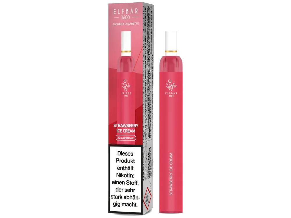 ELFBAR T600 Strawberry Ice Cream - 20 mg/ml