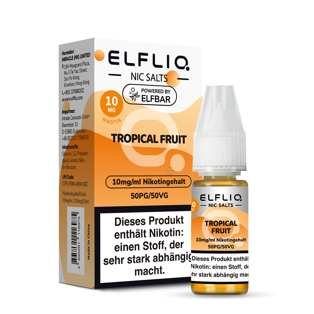 ELFLIQ Tropical Fruit Nikotinsalz Liquid - 10 mg/ml