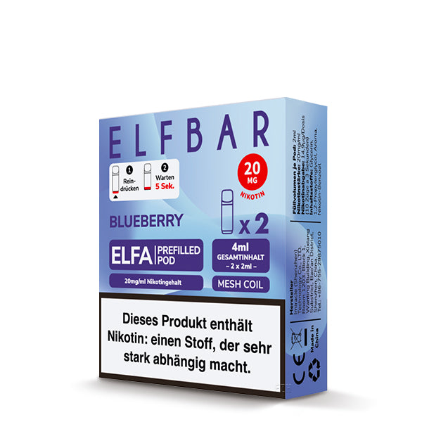 ELFA Prefilled Pod Blueberry - 20 mg/ml