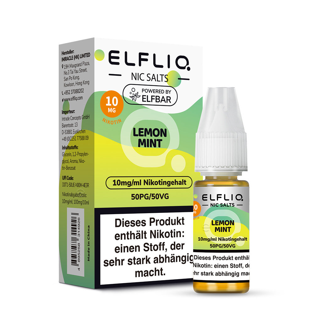 ELFLIQ Lemon Mint Nikotinsalz Liquid - 10 mg/ml