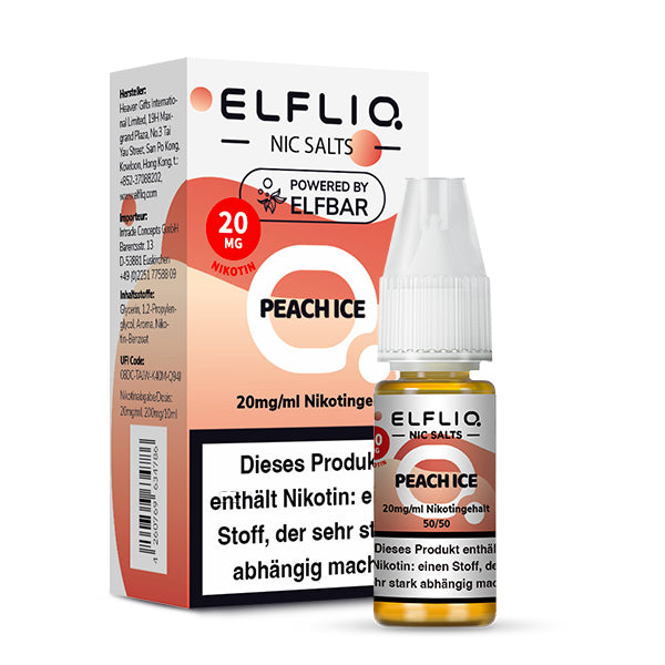 ELFLIQ Peach Ice Nikotinsalz Liquid - 20 mg/ml