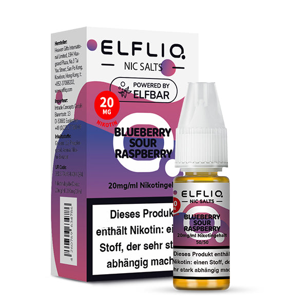 ELFLIQ Blueberry Sour Raspberry Nikotinsalz Liquid - 20 mg/ml