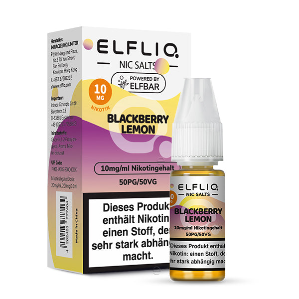 ELFLIQ Blackberry Lemon Nikotinsalz Liquid - 10 mg/ml