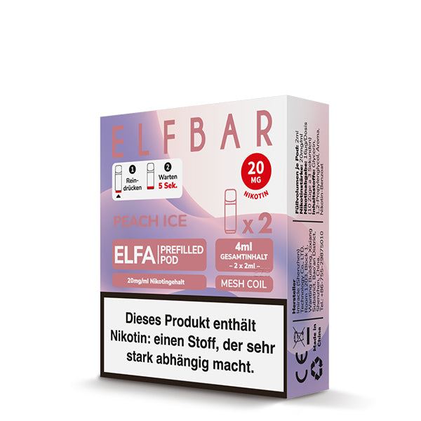 ELFA Prefilled Pod Peach Ice - 20 mg/ml