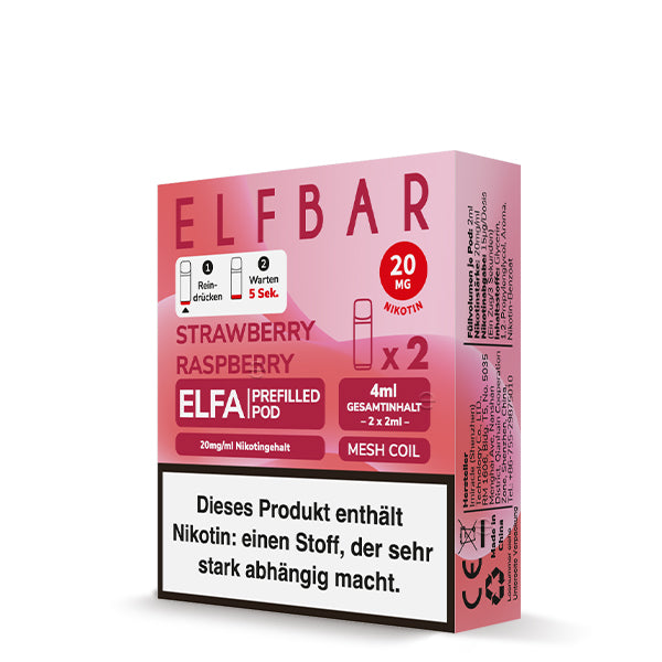 ELFA Prefilled Pod Strawberry Raspberry - 20 mg/ml