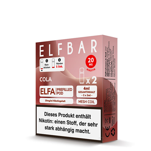 ELFA Prefilled Pod Cola - 20 mg/ml