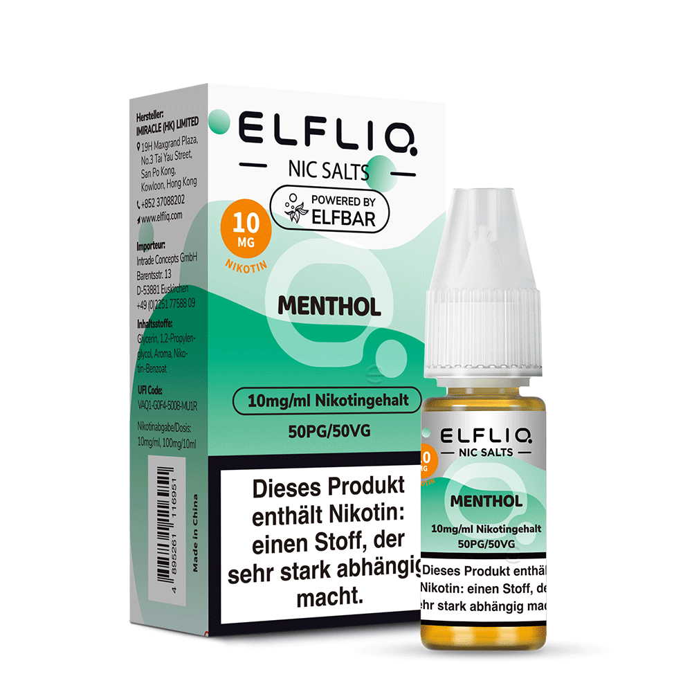 ELFLIQ Menthol Nikotinsalz Liquid - 10 mg/ml
