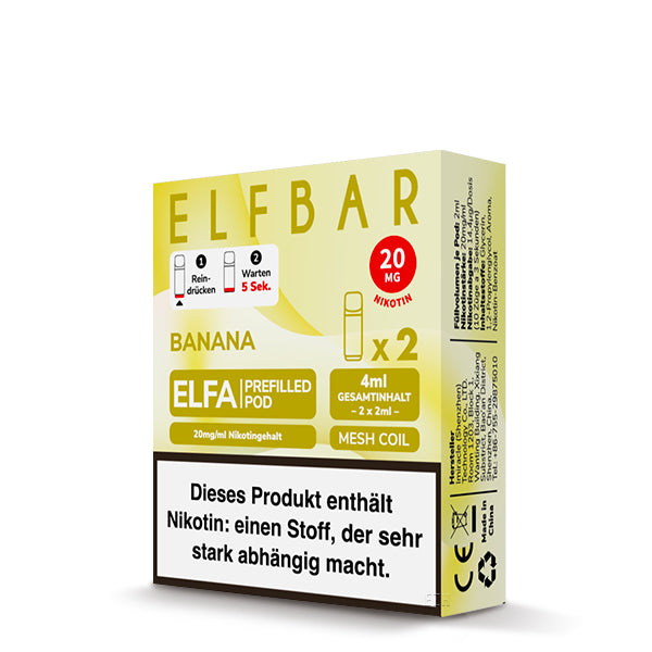 ELFA Prefilled Pod Banana - 20 mg/ml