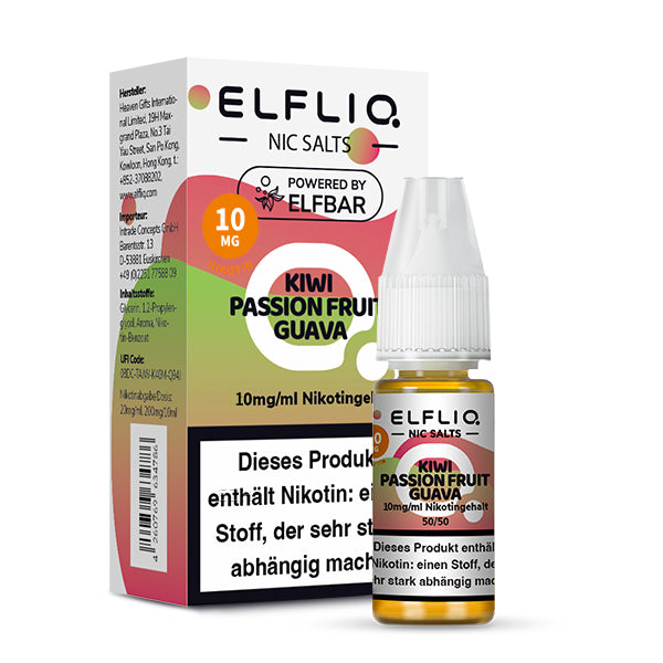 ELFLIQ Kiwi Passion Fruit Guava Nikotinsalz Liquid - 10 mg/ml