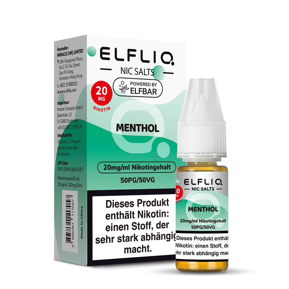 ELFLIQ Menthol Nikotinsalz Liquid - 20 mg/ml