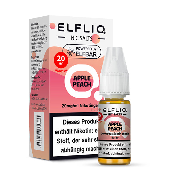 ELFLIQ Apple Peach Nikotinsalz Liquid - 20 mg/ml