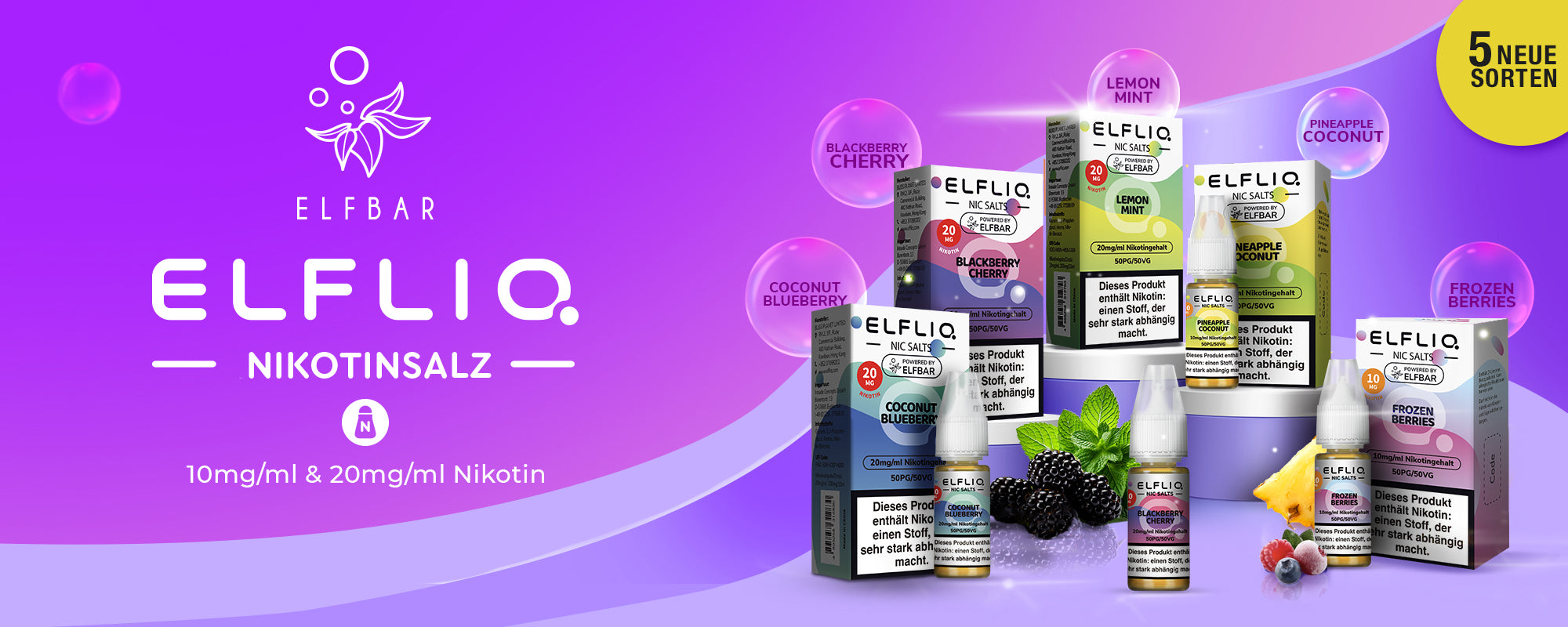 Elfliq neue Sorten