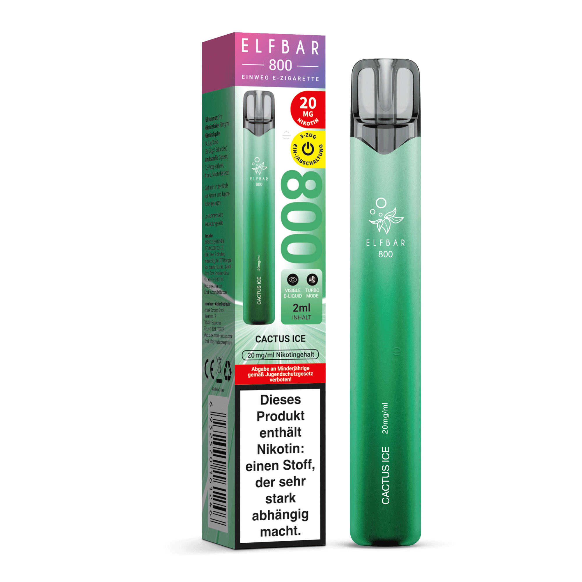 ELFBAR 800 Cactus Ice - 20 mg/ml