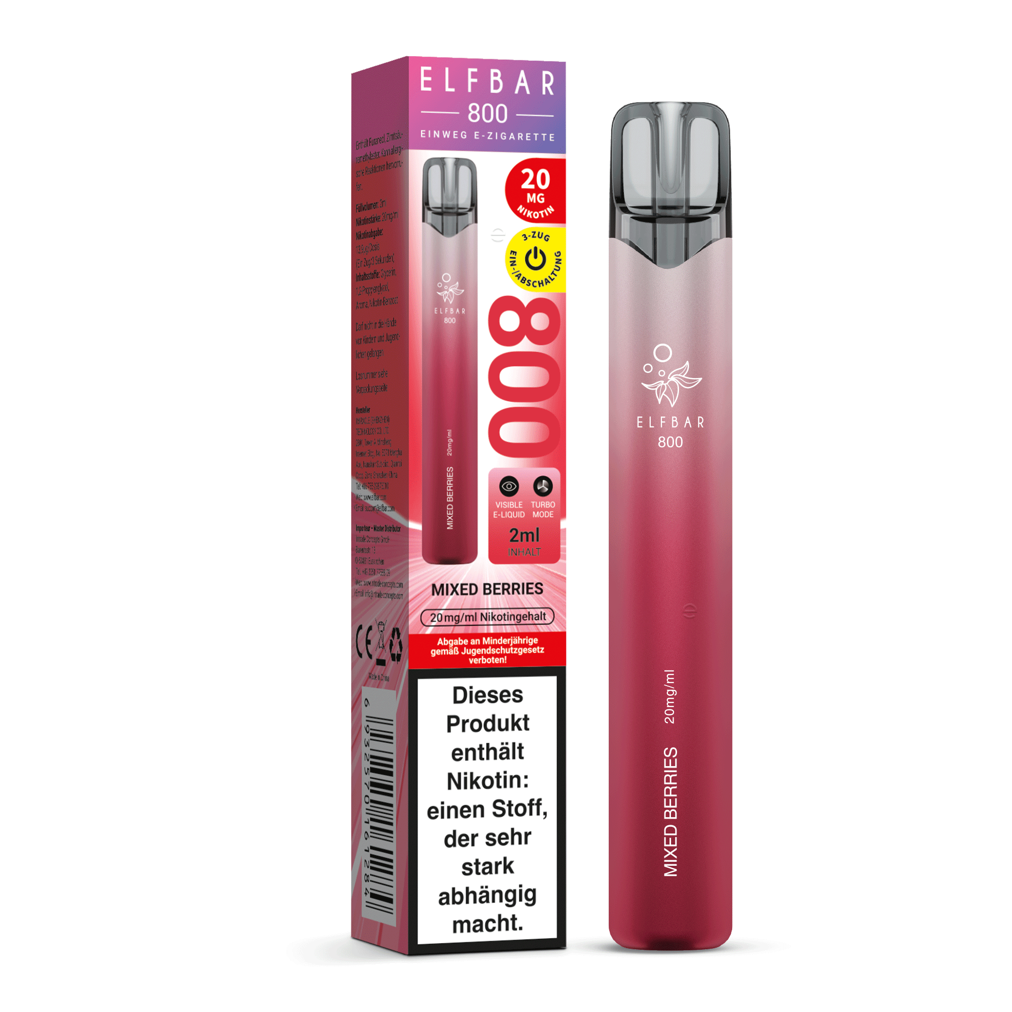 ELFBAR 800 Mixed Berries - 20 mg/ml