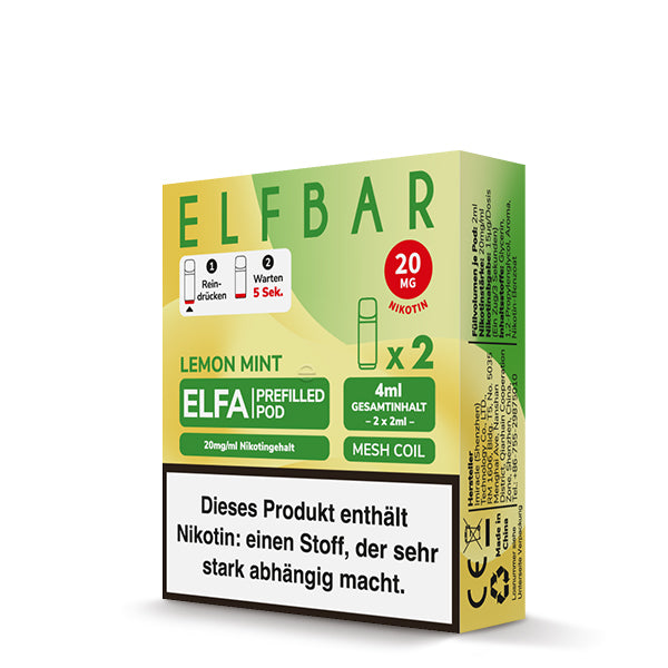 ELFA Prefilled Pod Lemon Mint - 20 mg/ml