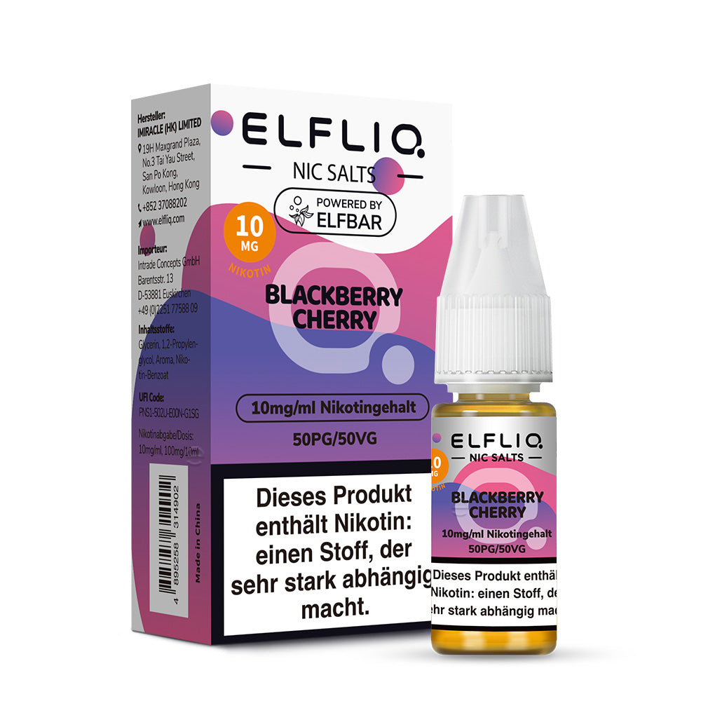 ELFLIQ Blackberry Cherry Nikotinsalz Liquid - 10 mg/ml