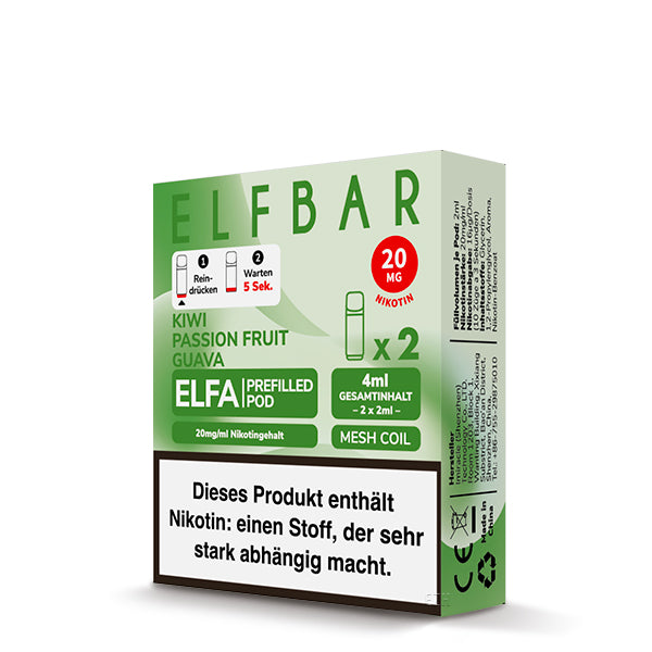 ELFA Prefilled Pod Kiwi Passion Fruit Guava - 20 mg/ml