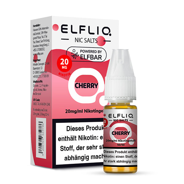 ELFLIQ Cherry Nikotinsalz Liquid - 20 mg/ml