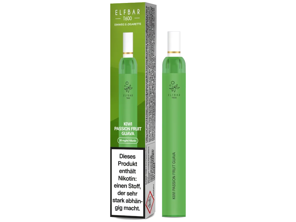 ELFBAR T600 Kiwi Passion Fruit Guava - 20 mg/ml