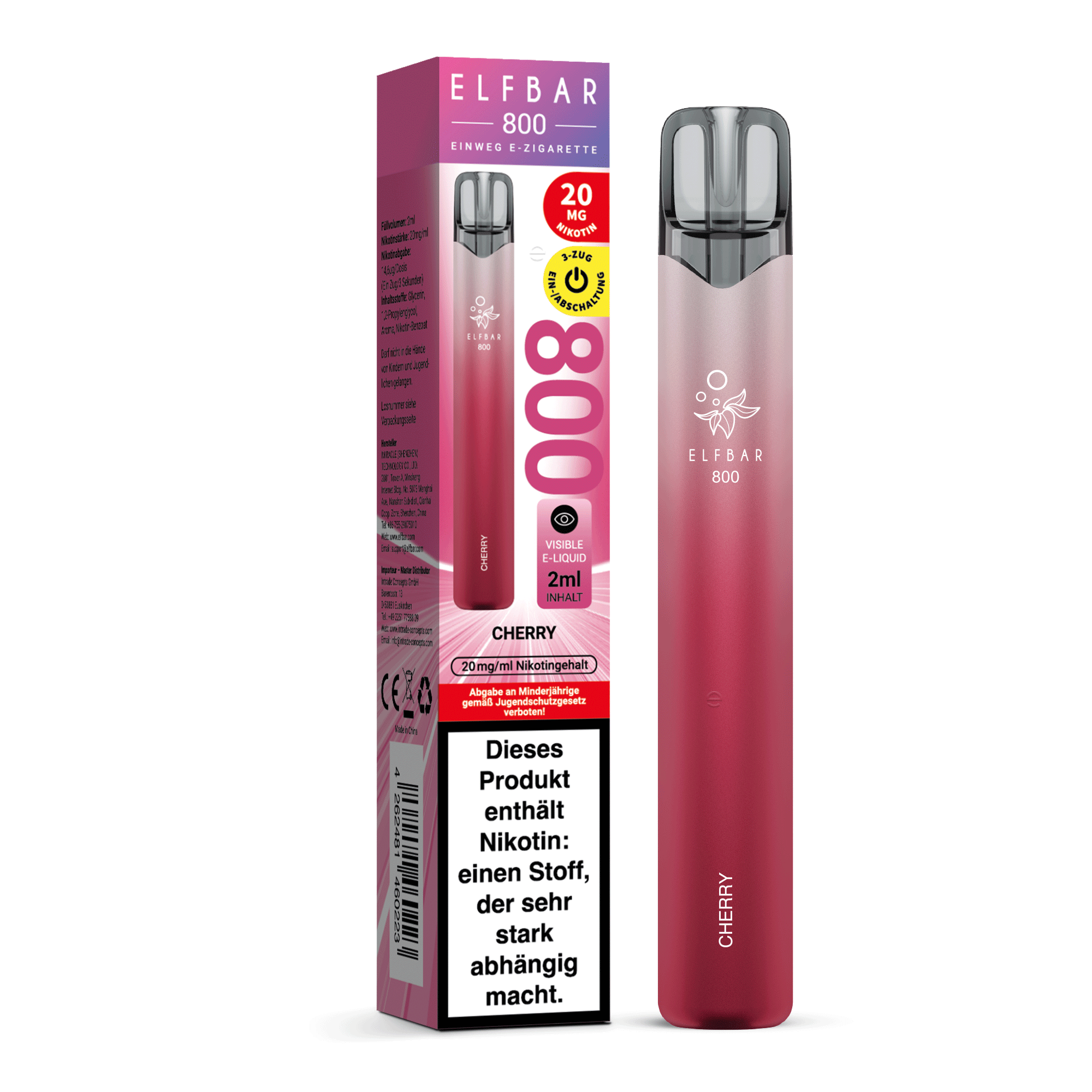 ELFBAR 800 Cherry - 20 mg/ml