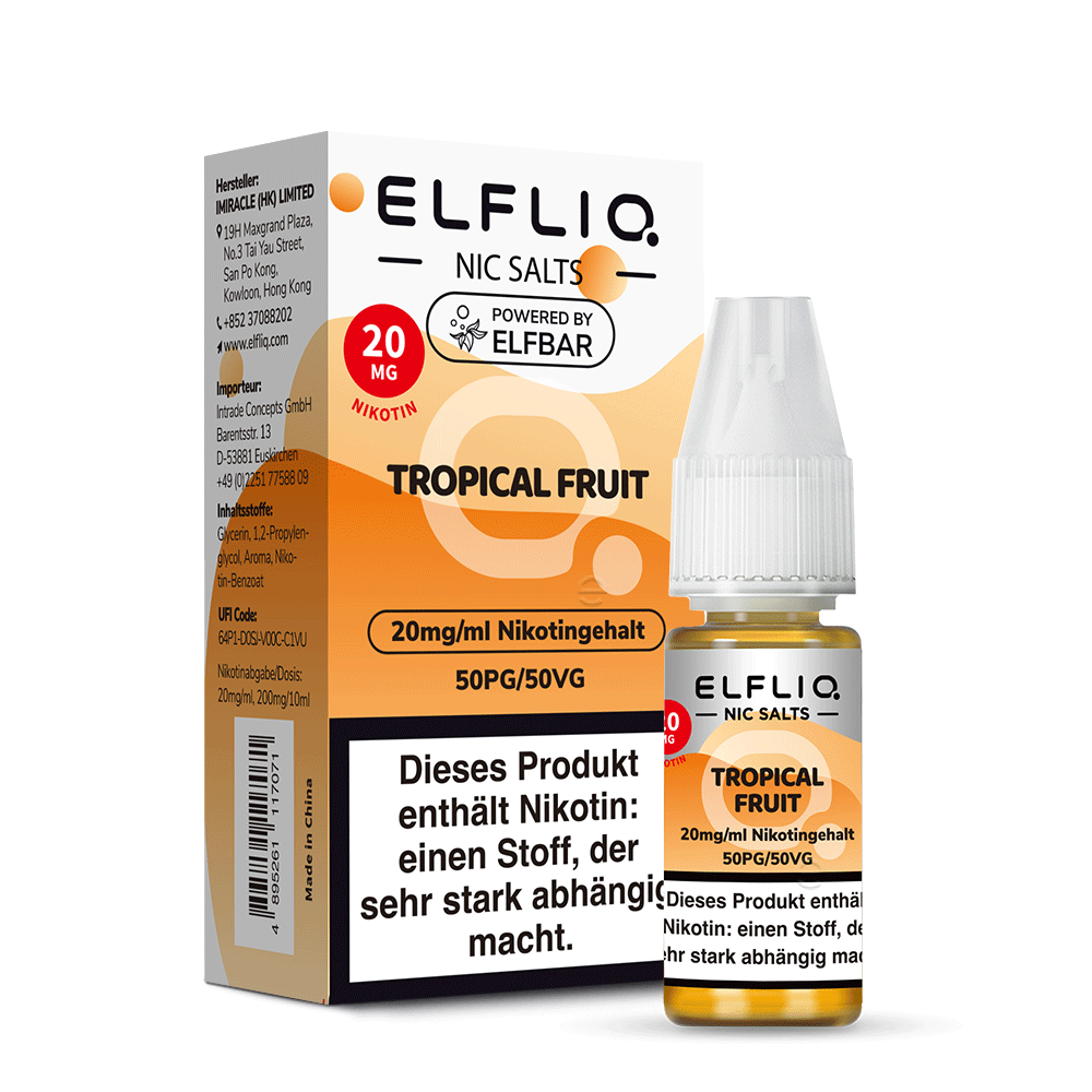 ELFLIQ Tropical Fruit Nikotinsalz Liquid - 20 mg/ml